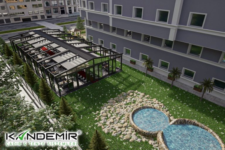 Çift Açılır Pergola Tente